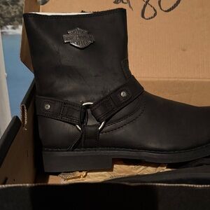 Harley-Davidson Men's Black Ankle Boots